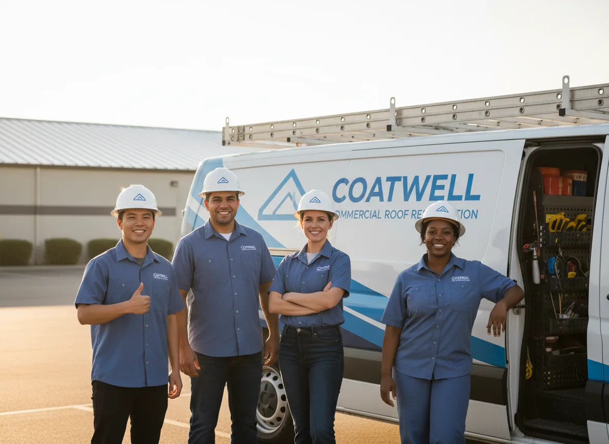 Commercial roof coating company in Hammon, OK